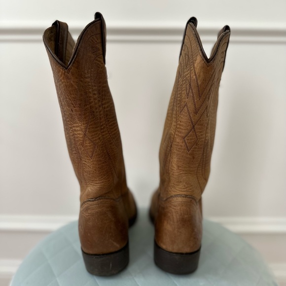 COPY - ✨LIKE NEW ✨ (worn twice) Frye Billy Pull On Tan Distressed Leather Cowbo… - Picture 2 of 10